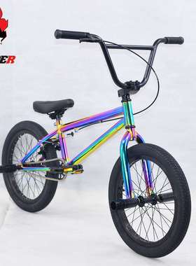 极速HAaRPER小轮车BMX表演自行车18寸街车特技动作青少年极限单车