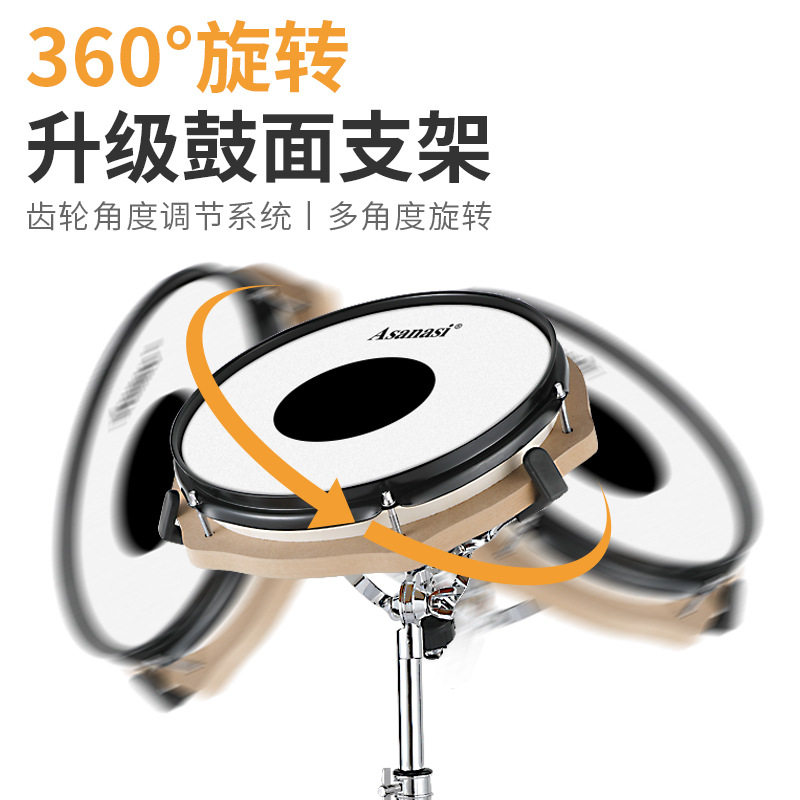 新品12寸仿真哑鼓套装哑鼓练习套装O哑鼓板架子鼓练习鼓