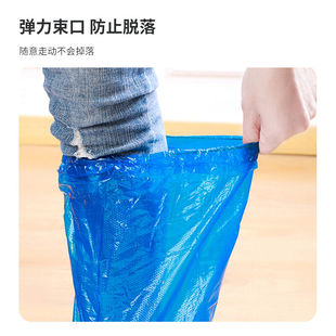 极速博沃【50只装】一次性防雨鞋套防水儿童成人S男女通用防水雨