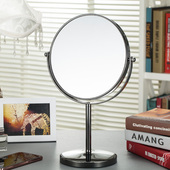 极速8英寸台式 镜 双面化妆镜3倍5倍7倍10倍放N大桌面镜公主镜立式