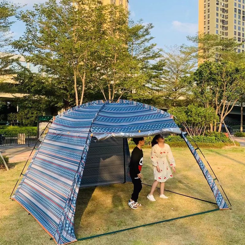 极速凉棚天幕帐篷户m外遮阳棚篷垂钓亭子防嗮休闲烧烤帐篷野营乘