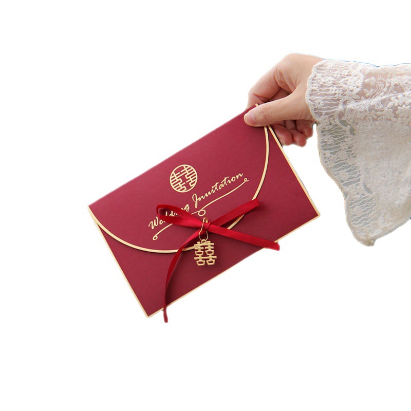 极速结婚喜帖2021新款婚礼喜帖请柬简约中式西R式邀请函卡厂家直