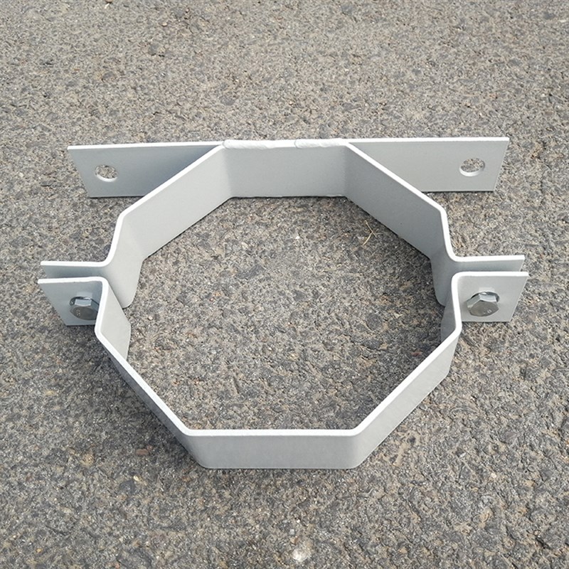 极速50*4emm设备箱喇叭投射灯抱箍B八角立杆电线杆柱铁管紧锁固定