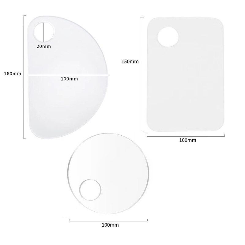 极速油画棒调色盘压m克力调色板透明迷你调色J水粉油画丙烯省颜料