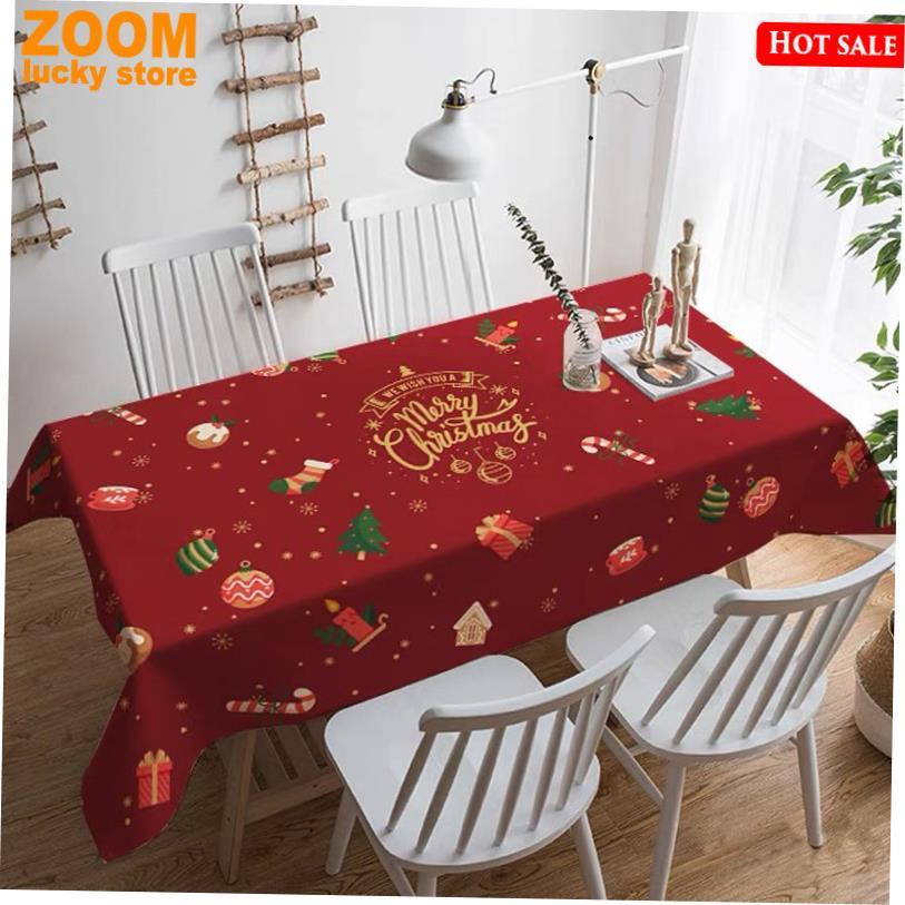 Christmas tablecloth Party decorations Table mat home cloths