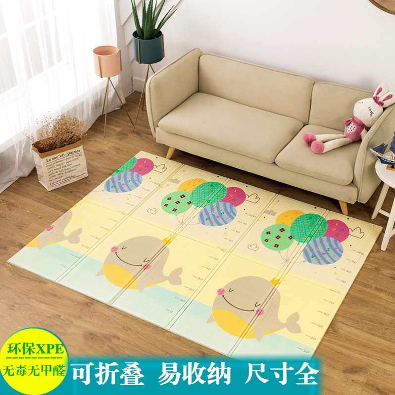 爬爬垫折叠款儿童打地铺地垫小孩爬行垫户外防潮家用客厅宝毯