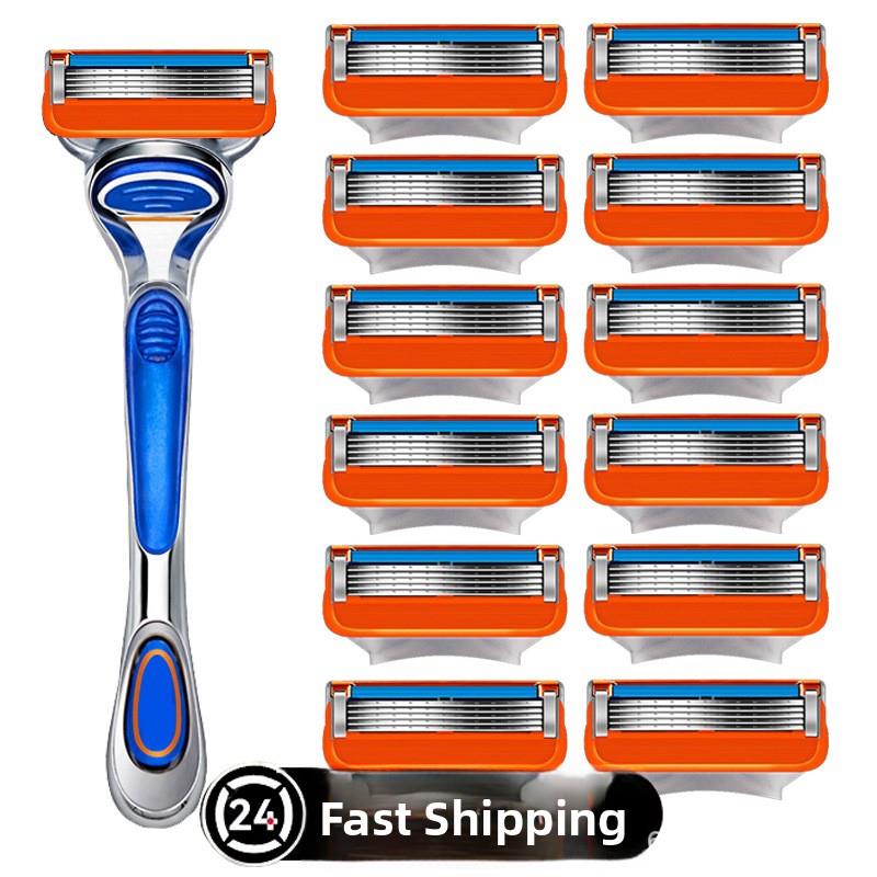 原始融合5吉列剃须刀片男士剃须刀F