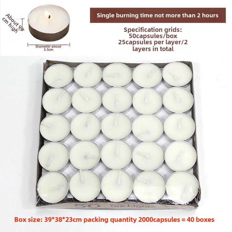 50pcs Scented Tealight Candles Tea Light Cup香薰蜡烛