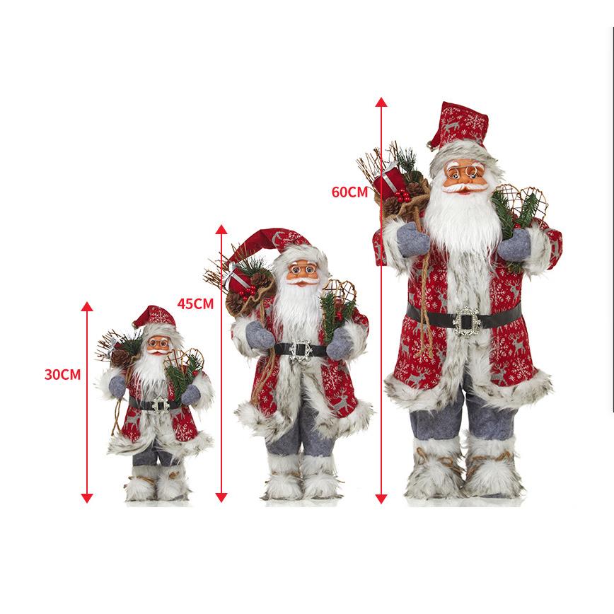 40风格圣诞娃娃30CM圣诞老人麋鹿雪人新年