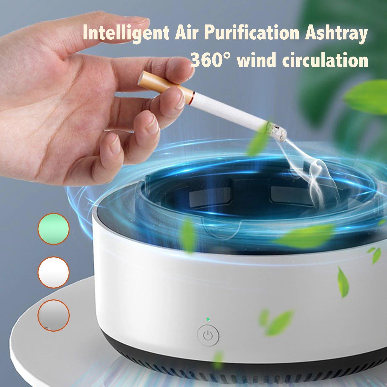 Smart  Ashtray Air Purifier,Remove Secondhand Smoke and Toba