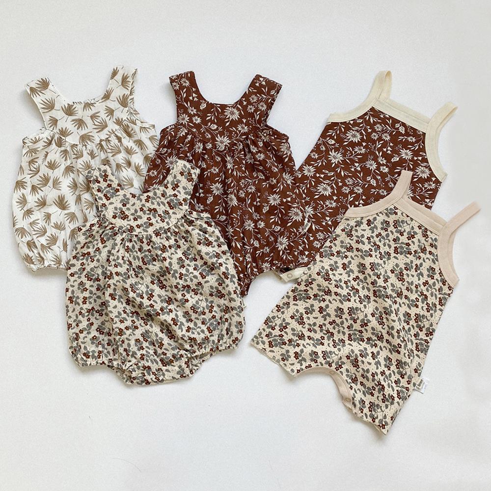 Summer Baby Girl Clothes Floral Newborn Girl Romper Sleevele