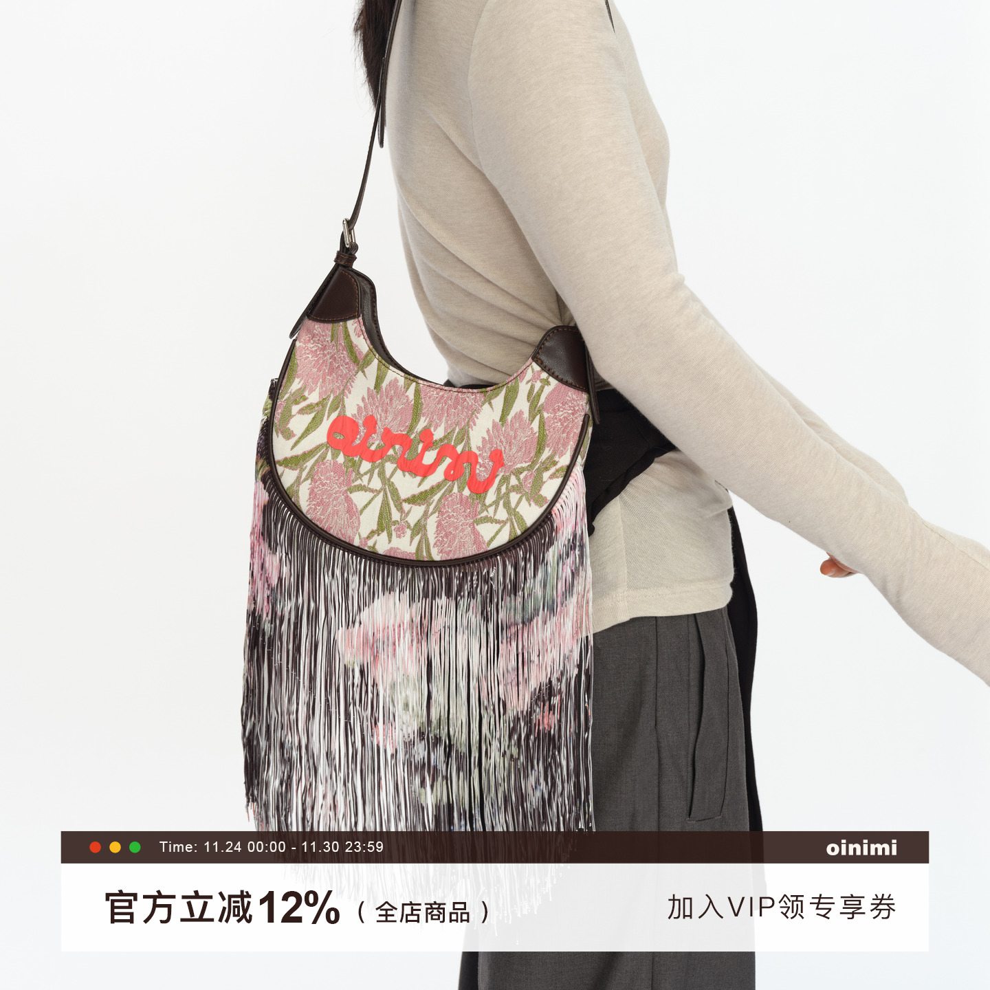 民族风刺绣包时尚帆布单肩女包