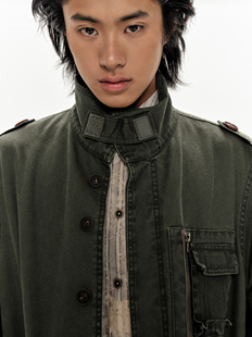 派克服休闲外套 外套 oinimi 重水洗做旧复古工装