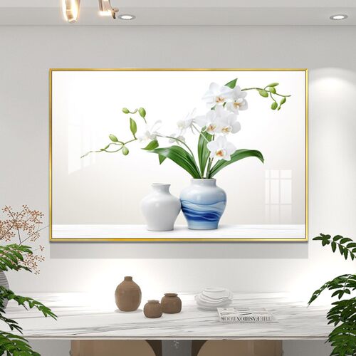 北欧清新绿植装饰画餐厅单幅壁画