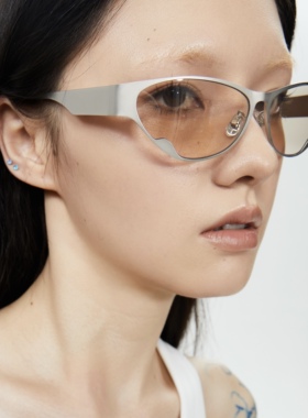 「月蚀」LACOZYSENSE金属系列Y2K先锋未来感浅色太阳镜 MoonRock