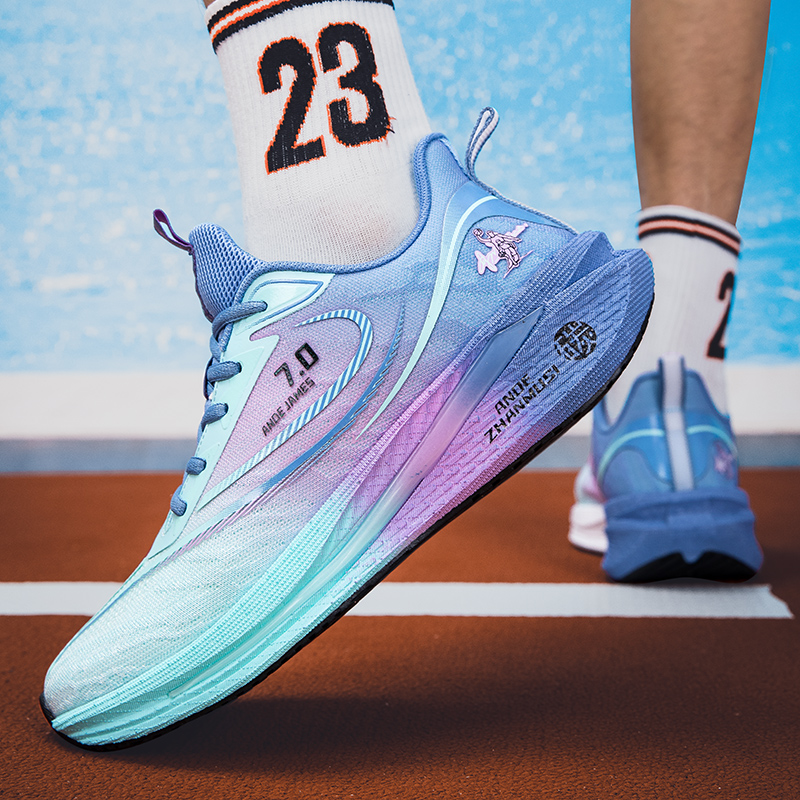 安德詹姆斯全掌竞速碳板跑步鞋体考运动鞋男中考青少年马拉松跑鞋