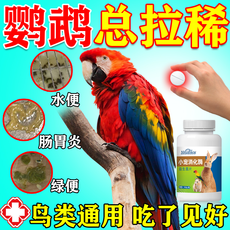 一吃就好】鹦鹉拉稀腹泻专用药