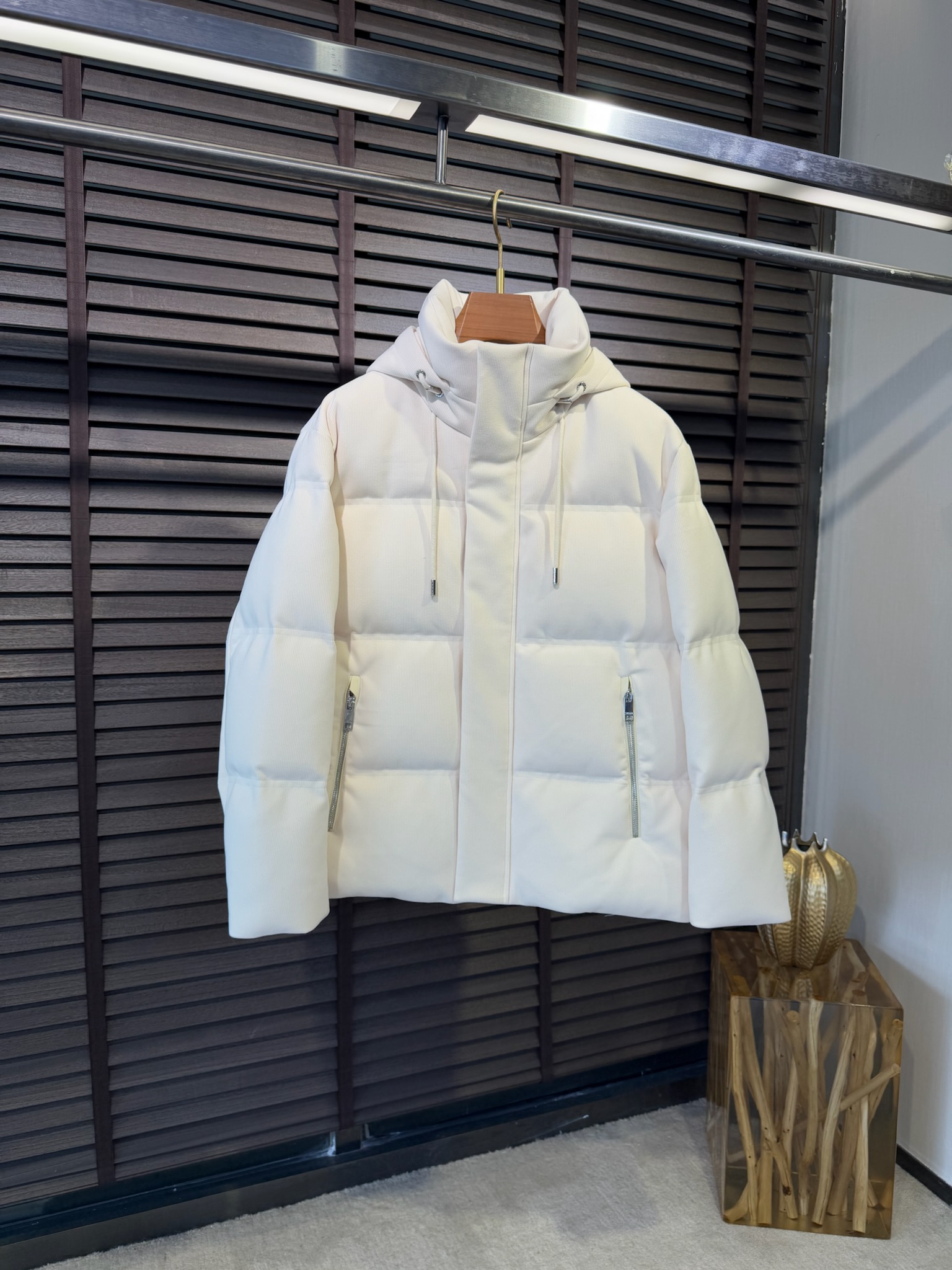 意式ZZ老钱风轻奢男装25秋冬连帽纯棉防风保暖防寒90白鸭绒羽绒服