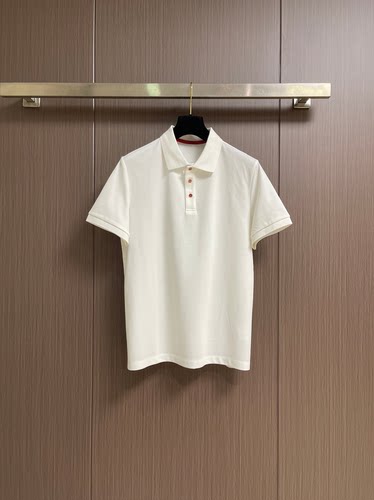 意式轻奢男装老钱风26夏季翻领短袖商务休闲简约大气刺绣POLO衫