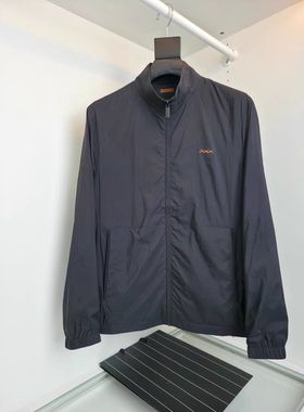 意式ZZ老钱风男装2026春夏新款柔软薄款立领商务简约休闲夹克外套