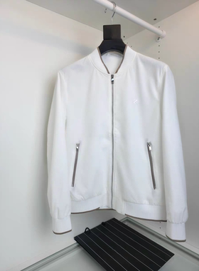 意式ZZ老钱风男装26春季新款纤维蚕丝棒球领商务简约休闲夹克外套