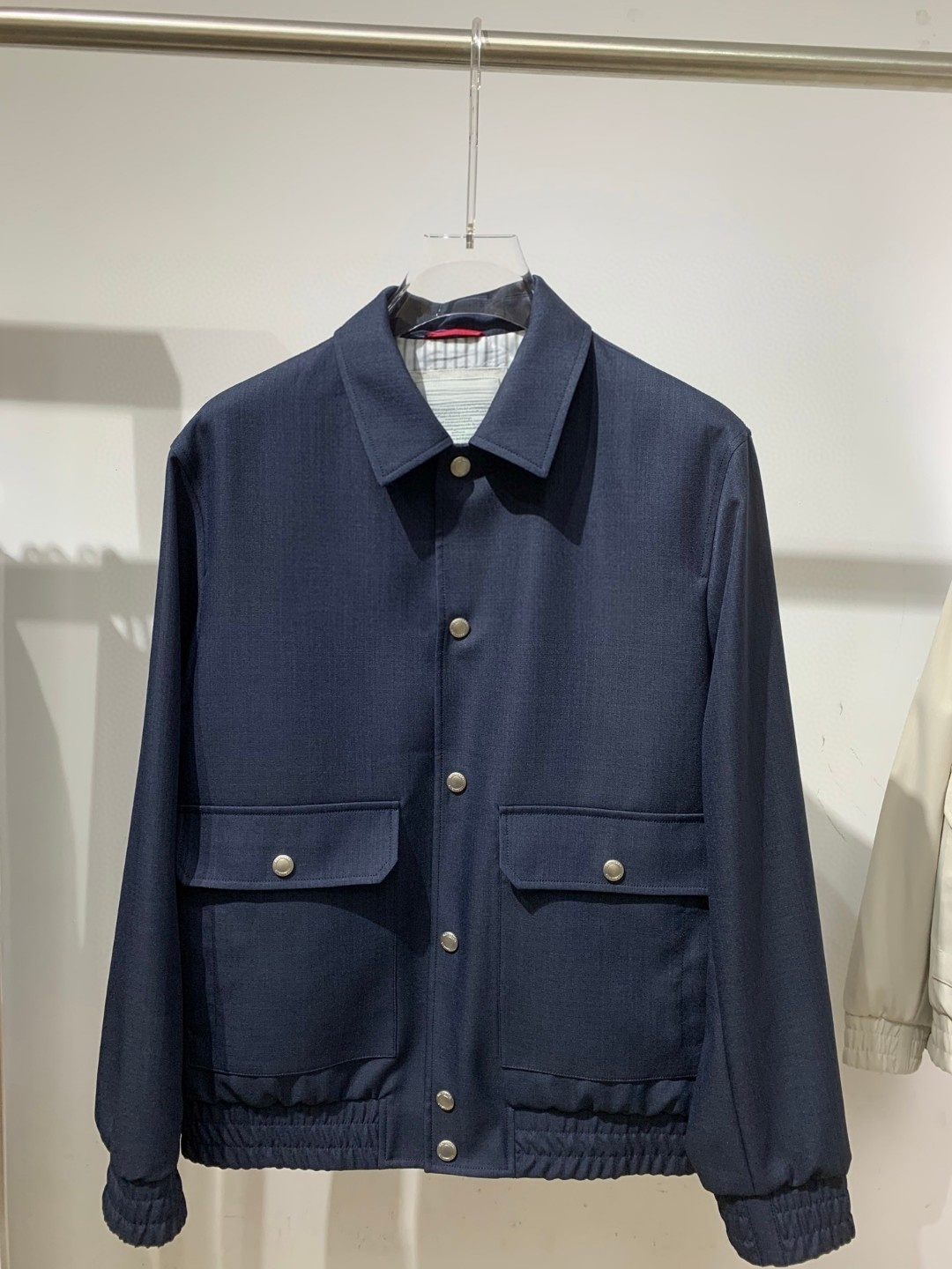 【23000 BC版】春季羊毛尼龙面料老钱风男士短款休闲翻领夹克外套,男装,夹克,淘宝优惠券,粉丝福利购,淘宝优惠卷