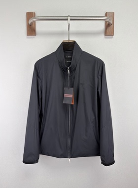 意式ZZ老钱风男装2026春夏款字母刺绣男士薄款防晒立领夹克外套