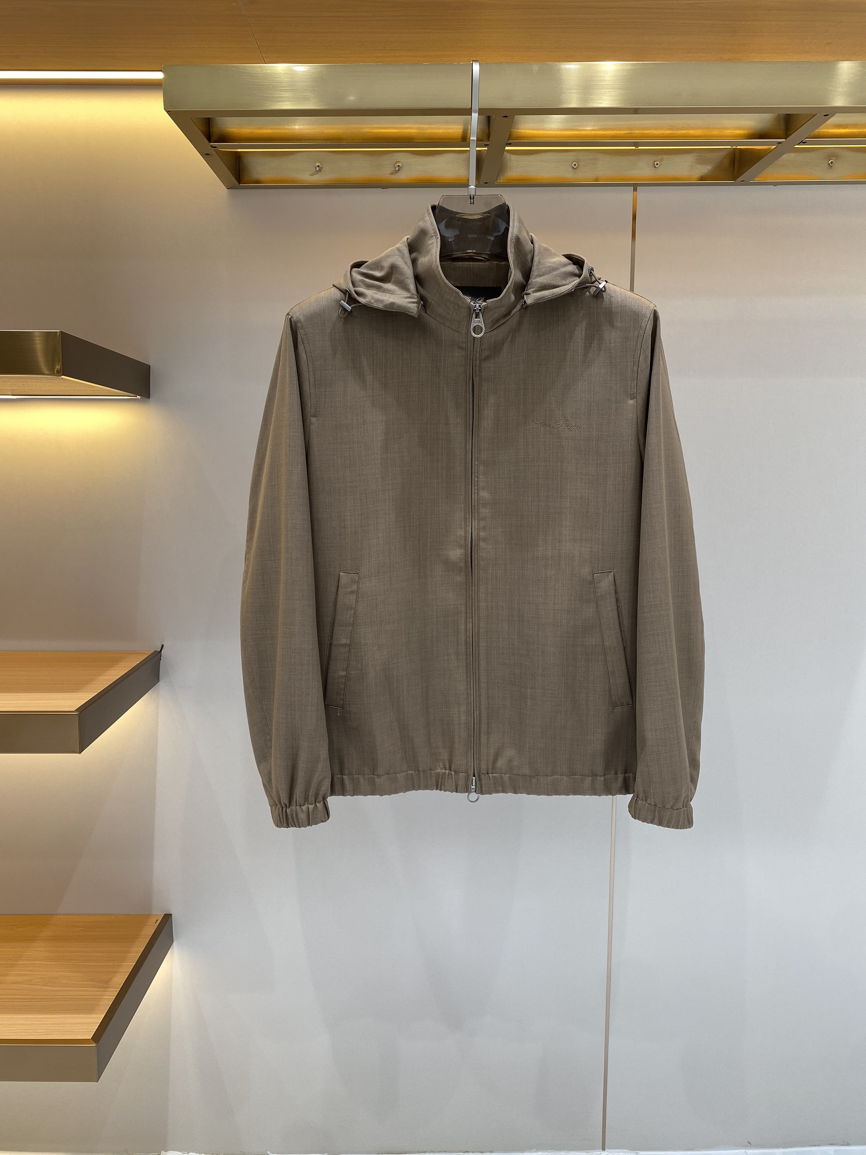 意式老钱风男装早春夹克26年春季新款舒适连帽商务休闲外套上衣