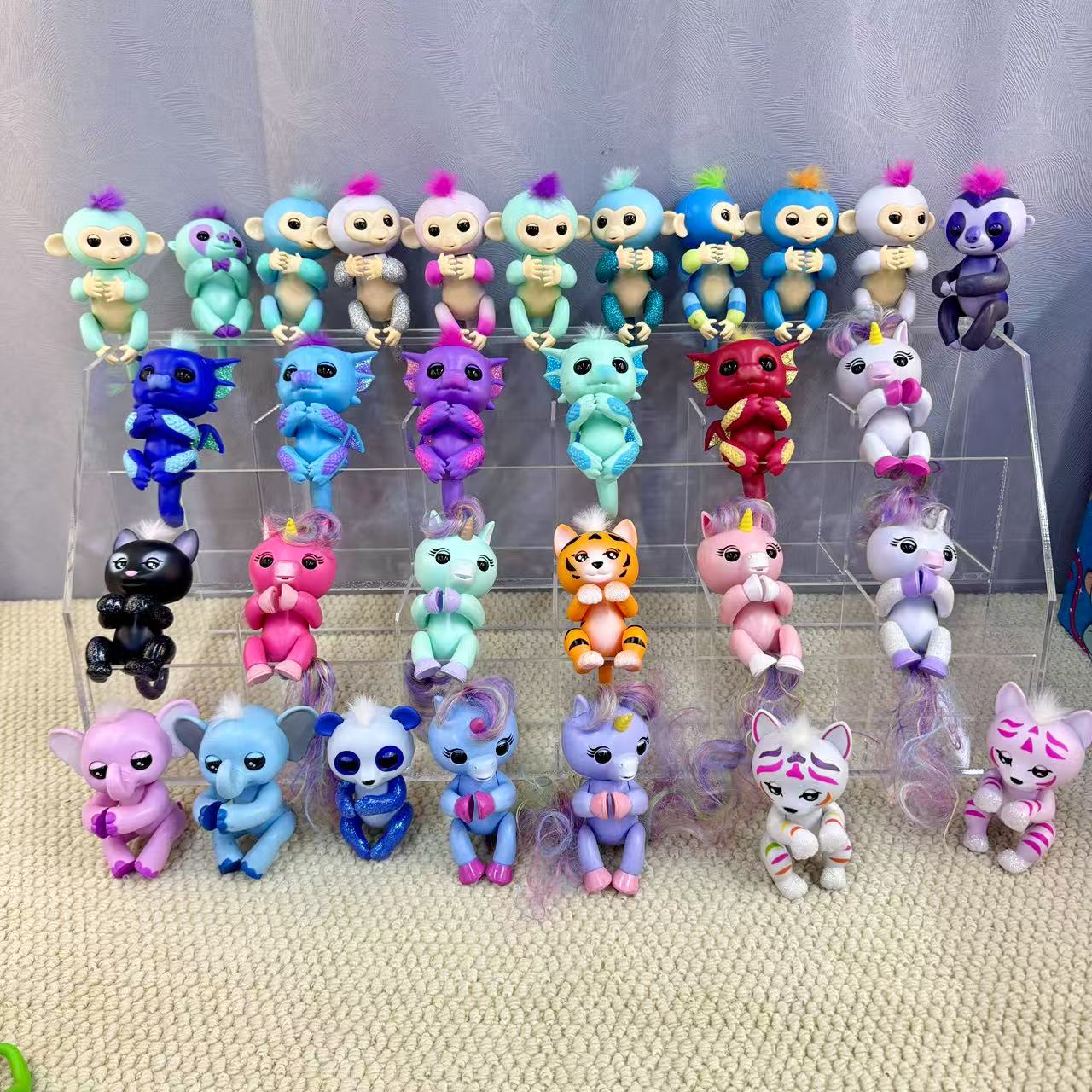 电动声光旋转手指猴恐龙独角兽