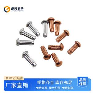 GB827实心紫铜标牌铆钉实芯滚花铭牌铝纯铜商标蕾丝直纹销钉按斤