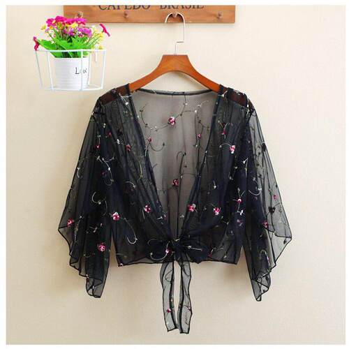 Women Long Sleeve Beach Cover Up Bathing Suit Swimsuit Flora