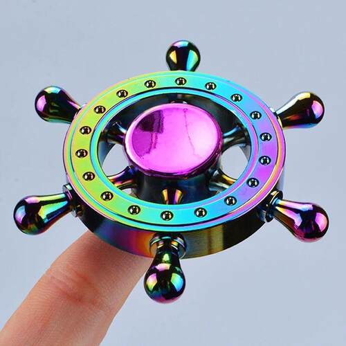 EDC Fidget Spinner Metal Toy Rainbow Spiner R118 Hand Spinne