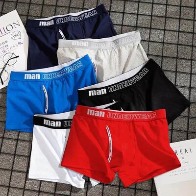 4pcs Boxer Mens Underwear Men Cotton Underpants Man 纯棉内裤
