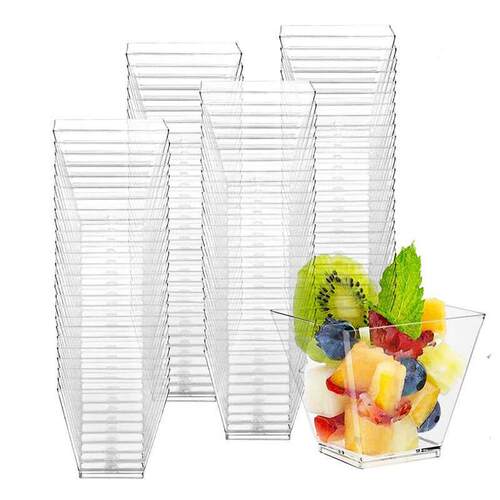 25/50pcs 60ML Disposable Dessert Cup Plastic Dessert Party S