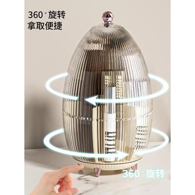 Large capacity rotating cosmetic brush storage box化妆刷收纳