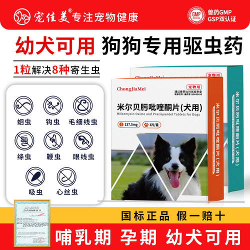 犬用体内驱虫药线虫蛔虫绦虫