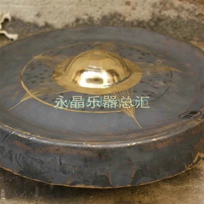 双溪35CM包锣36公分冬锣 响铜高边大包锣 疙瘩锣 铓锣 道士铜锣