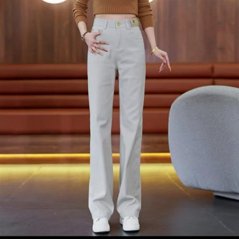 爆款推荐2025年春夏新款高腰显瘦百搭牛仔裤女时尚洋气窄版阔腿裤,女装/女士精品,时尚防晒服,淘宝优惠券,粉丝福利购,淘宝优惠卷