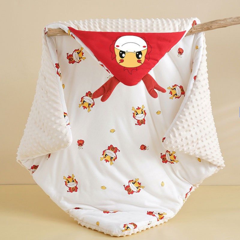 龙年婴儿抱被纯棉新生儿初生宝宝秋冬季加厚包被产房襁褓外出裹被,婴童用品,婴童抱被/抱毯,淘宝优惠券,粉丝福利购,淘宝优惠卷