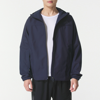 Adidas阿迪达斯休闲连帽外套男装正品秋冬新款加绒保暖夹克KA1306