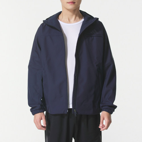 Adidas阿迪达斯休闲连帽外套男装正品秋冬新款加绒保暖夹克KA1306