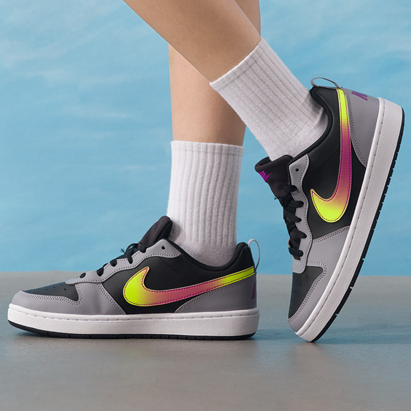 NIKE耐克女鞋休闲鞋2025秋季新款运动鞋COURT低帮板鞋IO6965-001,运动鞋new,童鞋/青少年鞋,淘宝优惠券,粉丝福利购,淘宝优惠卷