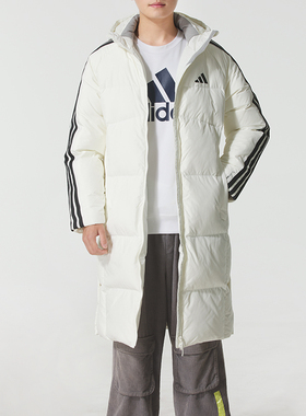 阿迪达斯羽绒服男装2025冬季新款运动舒适保暖户外休闲外套KC2497