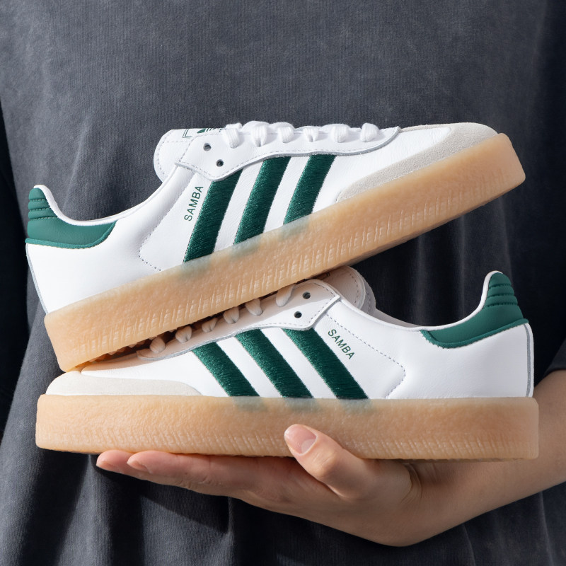 阿迪达斯三叶草德训鞋女板鞋夏季新款SAMBAE运动鞋复古白绿休闲鞋,运动鞋new,板鞋,淘宝优惠券,粉丝福利购,淘宝优惠卷