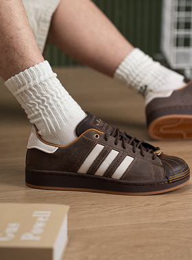 阿迪达斯adidas三叶草男女鞋26春季贝壳头运动鞋休闲鞋板鞋HP7108