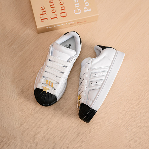 Adidas阿迪达斯三叶草贝壳头女鞋2026春新款superstar复古休闲鞋