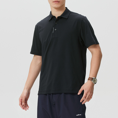 安德玛UA官方男士立领短袖Polo衫2026春季新款运动服T恤6009652