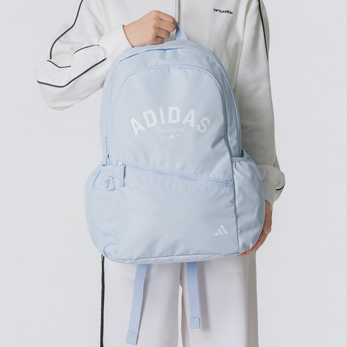 阿迪达斯adidas男包女包 2026新款运动双肩包户外通勤旅行背包学