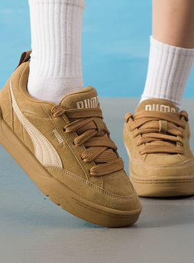 PUMA彪马板鞋男鞋女鞋2025冬季新款卡其色面包鞋休闲运动鞋401606