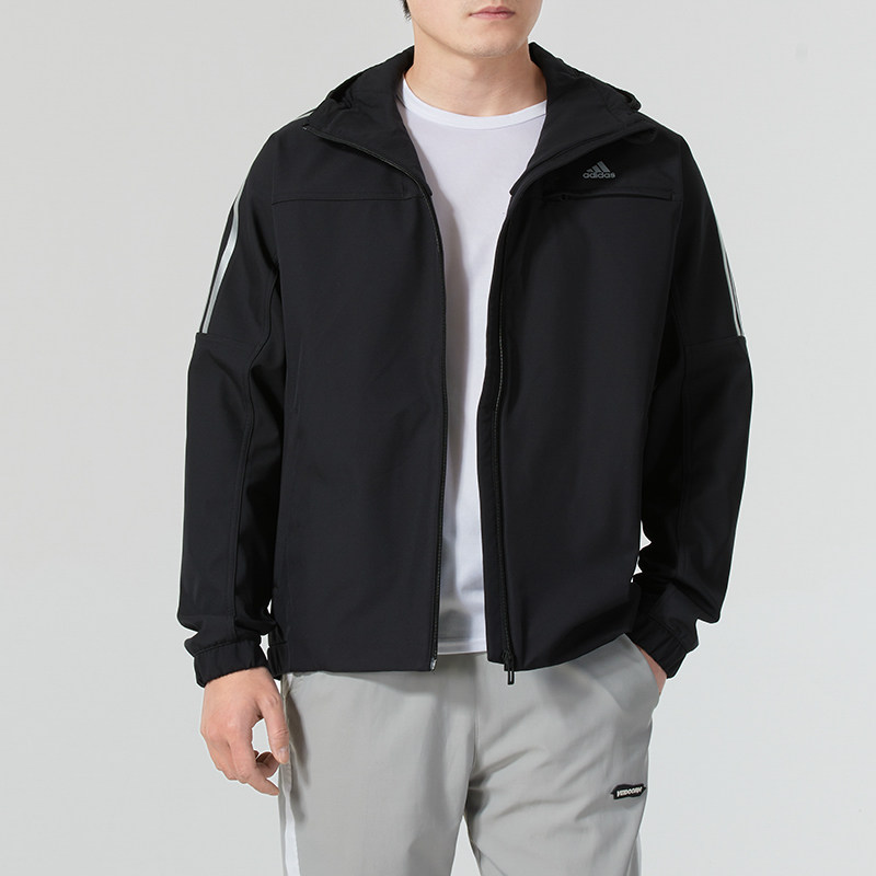 adidas阿迪达斯外套男子秋连帽防风保暖运动夹克软壳衣JG8515,运动服/休闲服装,运动茄克/外套,淘宝优惠券,粉丝福利购,淘宝优惠卷